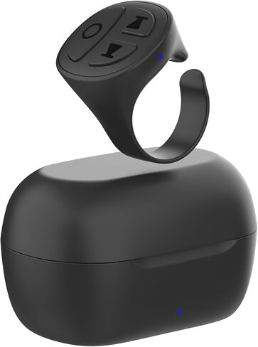 STDFORU TikTok Scrolling Ring, Bluetooth Camera Remote Control for iPhone, iPad, Android, Scrolling Ring for TikTok, YouTube, Instagram (Blue) in Kuwait