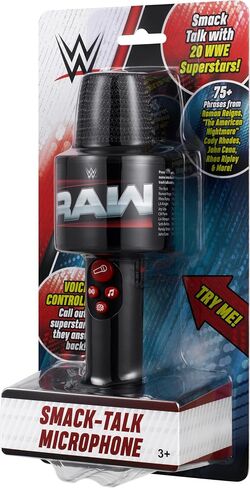 eKids WWE Smack Talk Microphone Toy with Built-in Music and Sound Effects, for Fans of WWE Toys in Kuwait