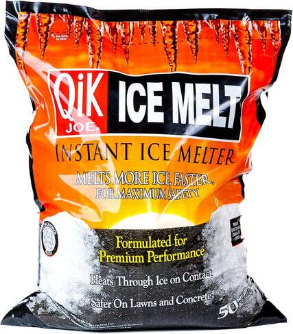 Calcium Chloride Ice Melt - Instant Snow and Ice Melt for Sidewalks, Driveways, Steps, and Parking Lots - Deicer for Concrete, Asphalt, and Other Surfaces - 20 Lb Bag in Kuwait
