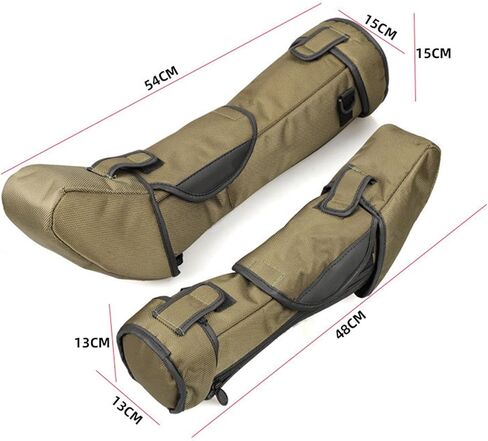 Bird Watching Telescope Bag Spotting Scope Organization Padded Multipurpose Stable Shock Absorbing Green for Wildlife Viewing, 80 mm Mouth in Kuwait