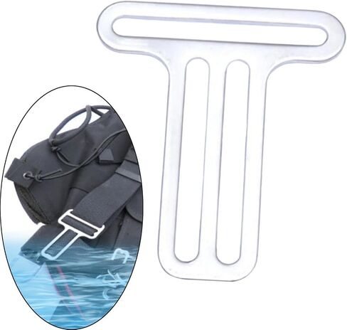 Weight Stainless Steel Diving Slider Retainer Metal Buckle Snap Harness Band Fasteners Prevents Belt Release Suitable for Scuba Di in Kuwait