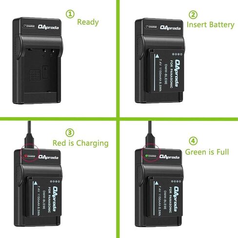 OAproda 2 Pack EN-EL10 Battery and Rapid USB Charger for Nikon Coolpix S3000 S4000 S5100 S600 S700, S200 S210 S220 S230 S500 S510 S520 S570, S60 S80 S203 S205 Digital Camera MH-63 Charger in Kuwait