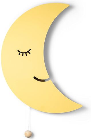 LumiDreams Balloon Nursery Night Light, Wall Mounted Kids Bedroom Lamp | 17.7" x 11.5" | Hand-Painted Wooden Balloon Light | Battery Operated | Pull Cord Switch | Wall Mounted Nursery Decor in Kuwait