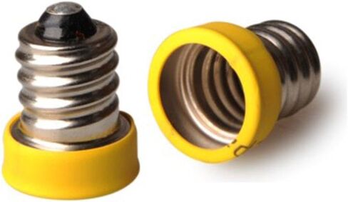 E-Simpo® 15-Pack E12 to E11 Adapter,E12 to E11 Lamp Base Converter, Black and Yellow Color Ship According to Stock. in Kuwait