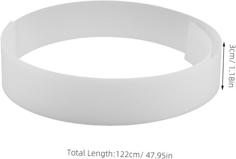 Angoily LED Light Diffuser Sheet 1220x30mm 1mm Thick Optical Scattering Panel for LED Channel Lens Replacement and Pendant Lighting, Milky White Plastic Diffuser for Cabinet and Studio in Kuwait
