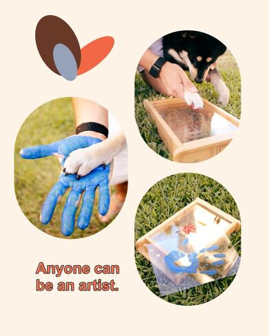 Family Handprint Kit & Key Holder – DIY Eco-Friendly Bamboo Keepsake Kit with Non-Toxic Paints, Personalized Baby Gifts for Family, New Parents & Grandparents, Unique Gift for Baby Showers in Kuwait
