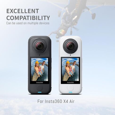 360 X4 Air Batteries, 27W Dual-Slot Fast Charging Case for Insta360 X4 Air | LCD Display Intelligent Two Way Charge Hub Shows Battery SOC（Endurance Battery Charger with 2 Batteries） in Kuwait