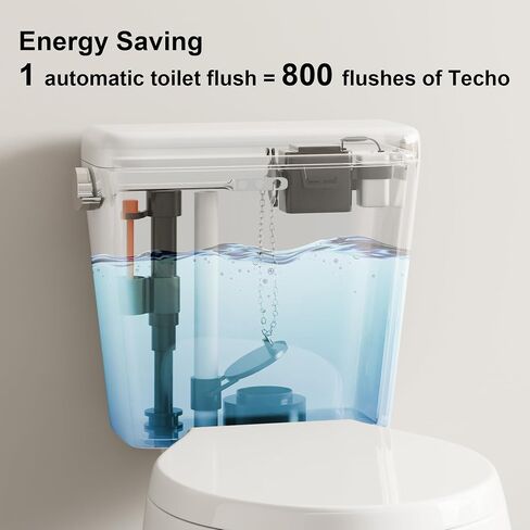 Techo Touchless Toilet Flush Kit, Adjustable Sensor, 1256315 Adapt k1954, Automatic Toilet Flusher - Easy to Install in Kuwait