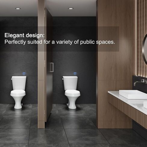 Techo Touchless Toilet Flush Kit, Adjustable Sensor, 1256315 Adapt k1954, Automatic Toilet Flusher - Easy to Install in Kuwait
