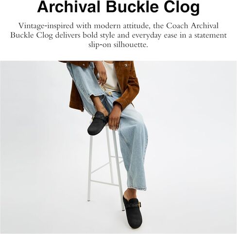 COACH Women's Archival Buckle Clog in Kuwait