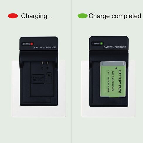 NB-13L nb 13l Battery Charger for Canon PowerShot SX740 HS, SX620 HS, SX720 HS, SX730 HS, PowerShot G7 X Mark III,G7X Mark II,G7 X,G9 X Camera and More in Kuwait