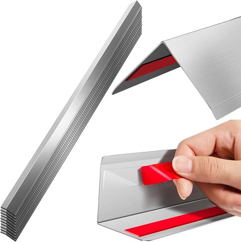 304 Stainless Steel Corner Guards – 1.5"x1.5"x48" (6-Pack) Heavy Duty Metal Corner Protector for Walls, 90-Degree L-Shape Wall Corner Protector with Rounded Safety Edges for Home, Office in Kuwait