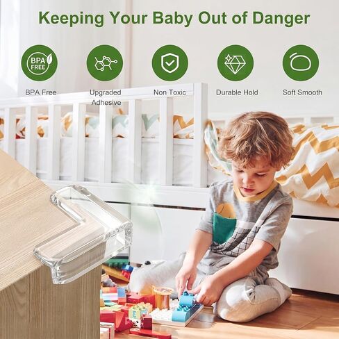 36 Pack Corner Protector Baby, Clear Baby Proof Corners and Edges Furniture Corner & Edge Safety Bumpers Table Corner Covers Protectors and Edge Guards for Baby Proofing, Sharp Edges in Kuwait
