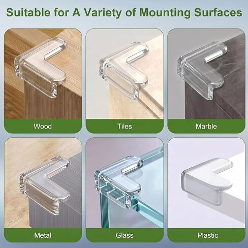 36 Pack Corner Protector Baby, Clear Baby Proof Corners and Edges Furniture Corner & Edge Safety Bumpers Table Corner Covers Protectors and Edge Guards for Baby Proofing, Sharp Edges in Kuwait