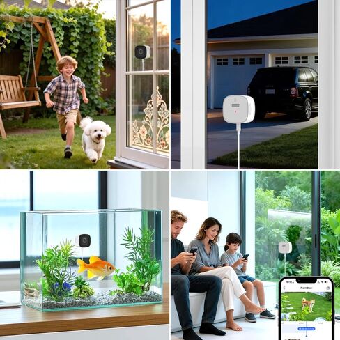 3K No Drill Window Camera, 2Pack Indoor Window Security Cameras with Color Night Vision for Home Security, 2.4G&5G WiFi, Motion Detection, Work w/Alexa&Google Assistant, Anti-Glare, Anti-Reflection B1 in Kuwait