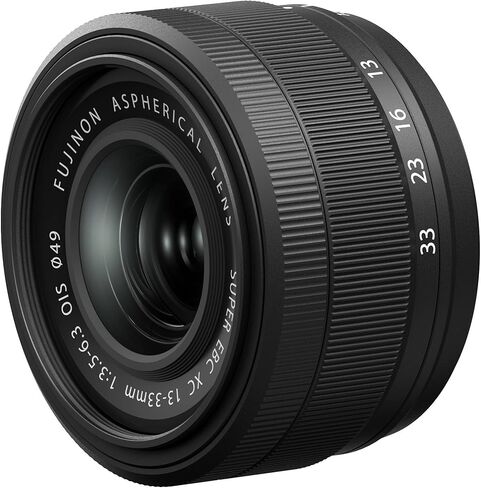 Fujifilm XC 13-33mm f/3.5-6.3 OIS Lens X Mount APS-C Cameras, 20–50mm Equivalent, Optical Image Stabilization Bundle with Filter Kit + 64GB Memory Card + Lens Case and More in Kuwait