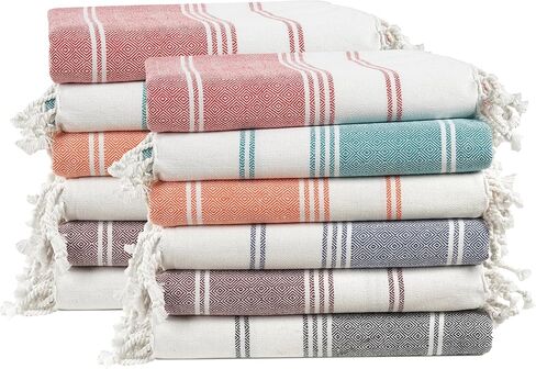 LANE LINEN Beach Towels 12 Pack, Bulk Beach Towels Oversized, Pool Towels for Adults, Pre-Washed, Sand Free Beach Towel, Fast Drying Beach Towel, 39"x71" - Beach Party in Kuwait
