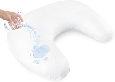Hooyax Waterproof Nursing Pillow Cover, Stretchy Nursing Covers for New-Designed Breastfeeding Pillows, Adorable Infant Feeding Pillow Slipcover for Baby Boy and Girls (White) in Kuwait