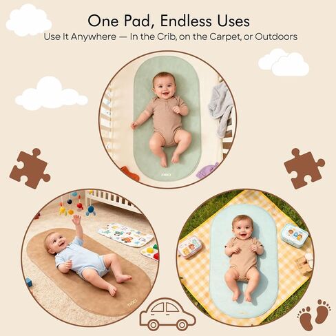 Portable Changing Pad Baby Changing Mat Travel Changing Table Pads Mini | Baby Changing Pad Waterproof Diaper Changing Pads Wipeable Foldable Vegan Leather On-the-Go Home Light Green 27.5" x 15.7" in Kuwait