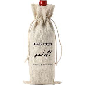 Funny House Warming Gifts Wine Bag New Home Closing Gifts for Buyers Owner Realtor Gift to Clients for Her Him Housewarming Gift Idea Neighbor Welcome Gifts in Kuwait