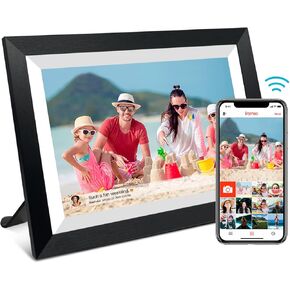 32GB FRAMEO 10.1 Inch Smart WiFi Digital Photo Frame 1280x800 IPS LCD Touch Screen, Auto-Rotate Portrait and Landscape, Share Moments Instantly via Frameo App from Anywhere in Kuwait
