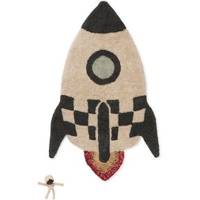 Lorena Canals Washable Area Rug Rocket 2' 9" x 4' 5" for Bedroom, Kids Room and Nursery Rug Hand-Woven of Cotton in Kuwait