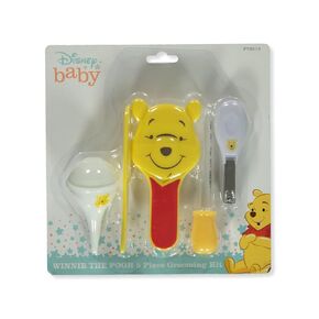 Disney Winnie The Pooh Baby Unisex 5-Piece Health & Grooming Kit - Yellow in Kuwait