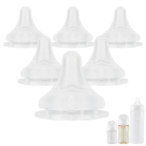 Silicone Nipples(S) for Pigeon Bottle,Slow Flow Baby Bottle Nipples,1m+ 6 Count in Kuwait