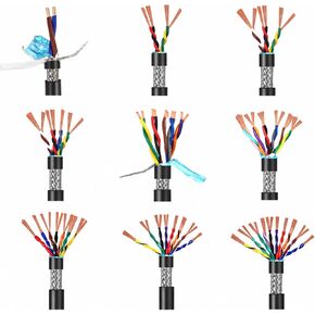 Shielded Twisted Pair Cable, Oxygen-Free Copper, Flexible PVC Jacket | Double Shielded , Oxygen-Free Copper , Flexible PVC , Stable Signal Performance, Wear Resistant , Long Service Life in Kuwait