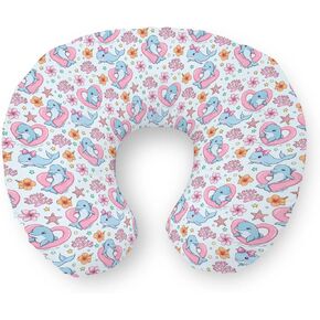 Boho Ocean Animals Nursing Pillow Covers Sea Horse Whale Turtle Crab Fish Soft Stretchy Nursing Cover for Breastfeeding Pillows Marine Coastal Pillow Slipcover for Baby Girls Boys Newborn Nursery in Kuwait