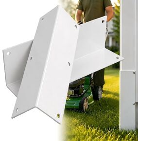2 Pack Stainless Steel Corner Guards/Trim for Vinyl Siding, 1.0mm Metal Siding Corner Caps with Stainless Steel Screws, 11.8"x3.4"x 3.4" 89°Angle Close-Fitting, Protection for Walls/Posts (White) in Saudi Arabia