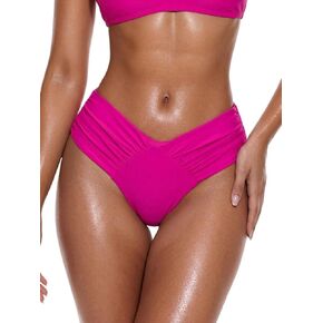 Bathing Suit Bottoms for Women Solid Color V-Neck Swimwear Bottom in Kuwait