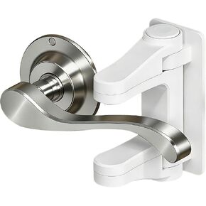 Child Proof Door Lever Lock 2 Pack Baby Proof Door Knob Locks Easy to Install no Tools Need or Drill in Saudi Arabia