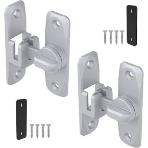 90/180 Degree Barn Door Locks and Latches, Safety Aluminum Hardware Sliding Door Latch, Small Flip Locks for Barn, Bathroom, Cabinet, Garden, Window (Black-1PC) in Saudi Arabia