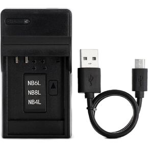Norifon NB-4L USB Charger for Canon PowerShot SD750, SD780 is, SD1000 | Compaitible with Canon PowerShot SD1100 IS, SD1400 IS, A2200, A3100 IS, IXY Digital 60, IXUS 220 HS Camera in Kuwait