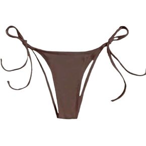 Women's Solid Color Tie-Front Bikini Bottom Bikinis in Kuwait