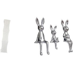 3 Statues Minimalist Floor Lamp Shade Light Cover Figurine Sculpture Creative Bedroom Sitting Statue Ornament Paper Ceramic Suitable for Children’s in Kuwait