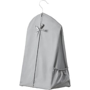 Hanging Diaper Stacker Organizer for Crib, Roomy Storage Caddy, 1PK | Portable Nursery Holder Bag for Baby Essentials, Swivel Velvet Hanger for Bassinet Changing Table Pack N Play or Door, Gray in Saudi Arabia