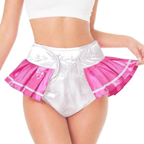 Littleforbig Washable Adjustable Reusable Waterproof Cloth Adult Diaper Wrap Cover - Baby School Girl in Kuwait