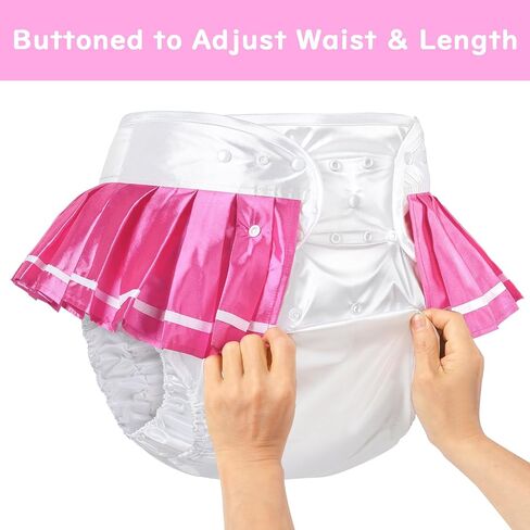 Littleforbig Washable Adjustable Reusable Waterproof Cloth Adult Diaper Wrap Cover - Baby School Girl in Kuwait