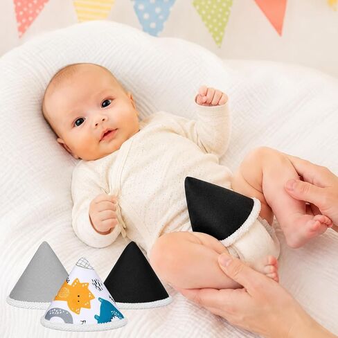 Gjinxi 6pcs Velvet Coral Pee Covers Washable Cotton Pee Peep Teepees Strong Water Absorption Pee Shield Reusable Diaper Changing Accessory for Boys Newborn Fun Dinosaur Baby Shower Thanks Gift in Kuwait