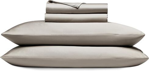 Cozy Earth Luxury Bed Sheet Set - 100% Viscose from Bamboo Fabric, Ultra-Soft & Breathable, Fits Regular & Deep Pocket Mattresses up to 20" - 4 Pieces Twin Sheet Set - Peony in Kuwait