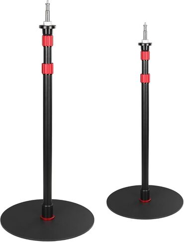 GVM Round Base Monopod 2 Pcs 61 ''Ready for Light Illuminat Anywhere Studio Light Stand with Flat Base Aluminum Camera Tripod Monopod Stand Payload 17 lb for Video Recording Live Streaming Interview in Kuwait