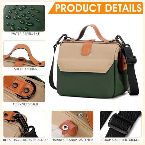 Mini Fragrance Style Camera Bag, Women Crossbody Shoulder Bag, Multi-purpose Mirrorless CCD Photography Bag for Fujifilm XT5 Canon R50 R10 Nikon Sony A7C2 in Kuwait