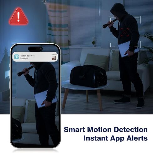 1080P Mini WiFi Camera, Wireless Nanny Cam Security Cameras,APP Control with Motion Detection and Night Vision, Rechargeable Battery Camera WiFi Indoor (2PCS) in Kuwait