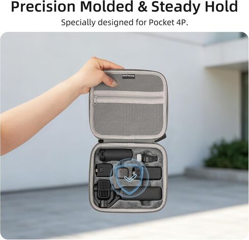Osmo Pocket 4P Case, Storage Bag for DJI Osmo Pocket 4P Accessories | Creator Combo / Mic 3/Mini 2 / Fill Light / Osmo FrameTap Remote Control / Battery Handle / Vlogging Camera and Accessories in Kuwait