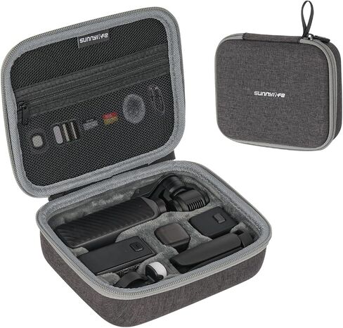 Travel Case for DJI Osmo Pocket 4 Creator Combo Accessories | Carrying Storage Bag for Osmo Pocket 4/3 Vlog Camera / Mic Mini 3 2 / Battery Handle / Mini Tripod / and Fill Light in Kuwait