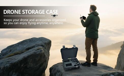 HESOYAM portable hard case for DJI Flip | holds Fly More kit, RC 2, RC N3/N2, batteries, charging hub & drone accessories in Kuwait