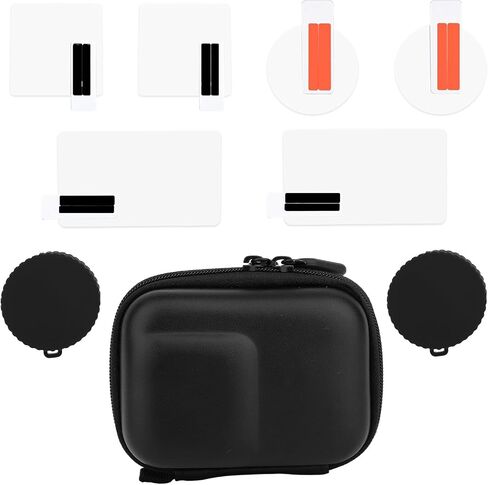 Carrying Case for DJI OSMO Action 5 Pro, with Silicone Lens Cap Cover Lens Screen Protector Anti-Scratch and Anti-Fall Accessories Kit for DJI OSMO Action 5 Pro in Kuwait