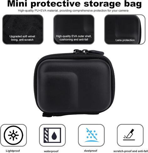Carrying Case for DJI OSMO Action 5 Pro, with Silicone Lens Cap Cover Lens Screen Protector Anti-Scratch and Anti-Fall Accessories Kit for DJI OSMO Action 5 Pro in Kuwait